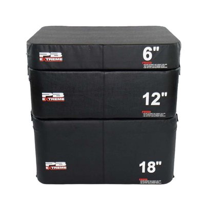 Пліометричні бокси м'яки (3 шт) Perform Better Foam Plyo Boxes (чорний), PB-3401-3-BK PB-3401-3-BK фото
