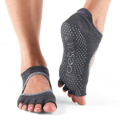 Шкарпетки для йоги ToeSox Half Toe Bellarina Carbon Batik, TS-841090130235-M TS-S0152XCRB фото
