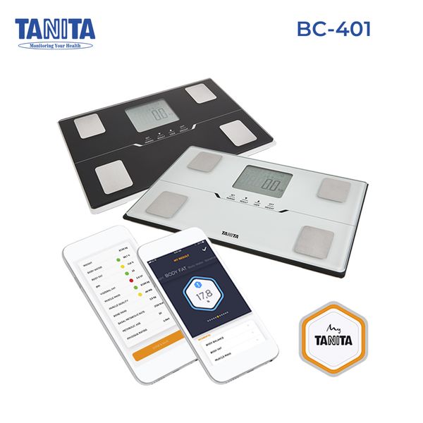 Ваги-аналізатори складу тіла з Bluetooth Tanita BC-401, TA-BC-401-BK (чорний) TA-BC-401-XX фото