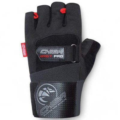 Gloves for men's fitness Chiba Wristguard Protect, CH-40138-black-S
