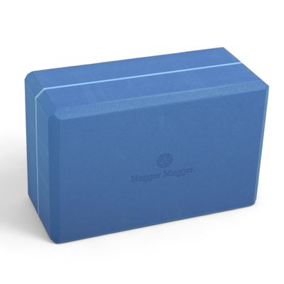 Hugger Mugger Foam Yoga Block, 10 cm (blue), HM-FB-4-BL