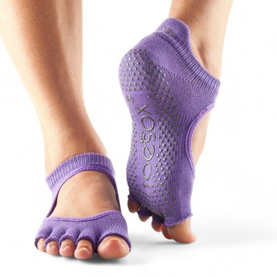 Шкарпетки для йоги ToeSox Half Toe Bellarina Light Purple, TS-812035021581-S TS-S0152XLTP фото