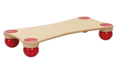 Balancing board made of wood TOGU Balanza Ballstep (red), TG-440420-RD