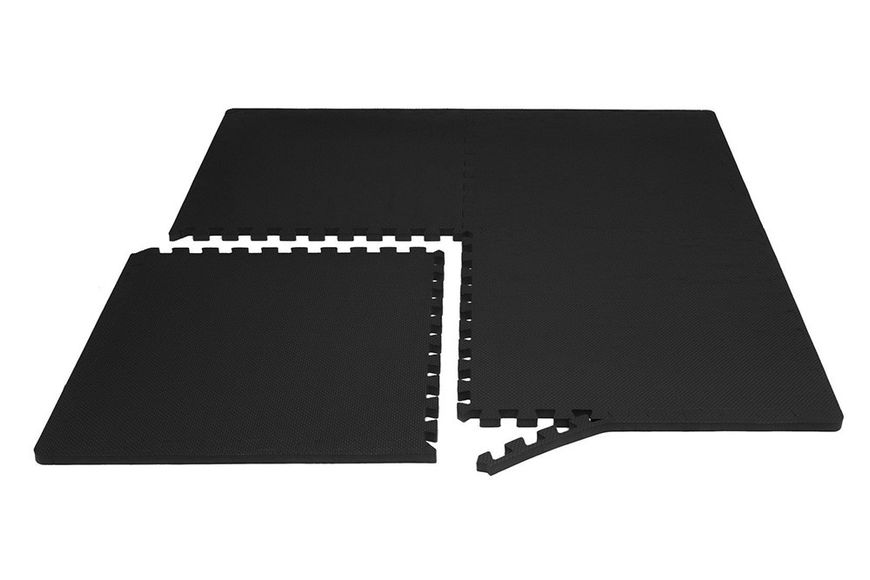 Пазл-мат для тренувань (6 секцій) ProsourceFit Puzzle Mat, 19 мм (чорний), PS-2997-3/4-BK PS-2997-3/4-BK фото