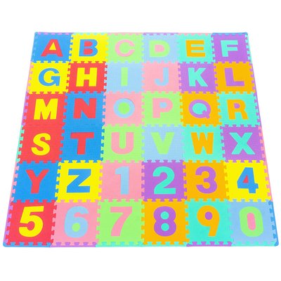 Пазл-мат детский ProsourceFit Kids Puzzle Mat, 9.5 мм (цветной), PS-K1001-3/8-MC PS-K1001-3/8-MC фото