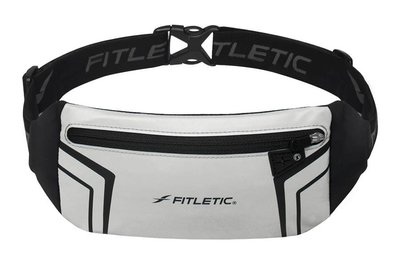 Fitletic Blitz Sports & Travel Belt Bag, FL-WR01-09-SL/BK (Silver/Black)