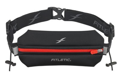 Fitletic Neo I Race Belt Running Belt Bag, FL-N01R-02-BK/RD (Black/Red)