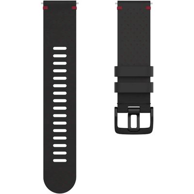 Ремінець Polar 22mm Perforated Leather Wristband Black, PL-910101218-M/L PL-910101218-M/L фото