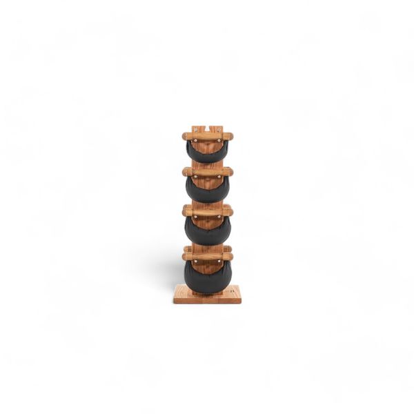 Гантелі зі стійкою NOHrD Swing Turm, 2-4-6-8 кг (дуб), ND-13215-oak ND-13215 фото