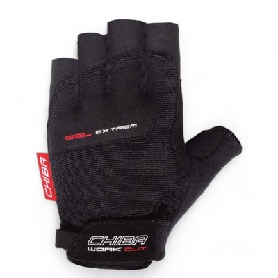 Gloves for men's fitness Chiba Gel Extreme, CH-42166-black-S