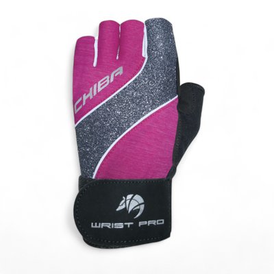 Women's fitness gloves Chiba Lady Starlight, pink, CH-40918SE-pink-XS