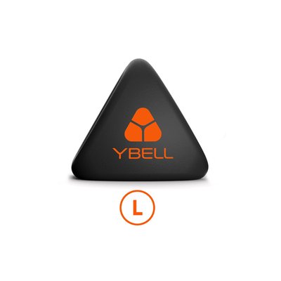 Neoprene kettlebell YBell Neo L, 10 kg (red), YB-NEO-L-RD