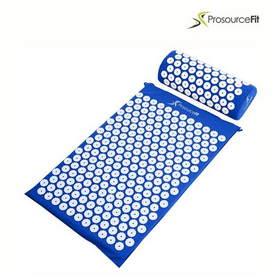 Acupuncture mat with a roller ProsourceFit Acupressure Mat Pillow, PS-1201-BL (blue)