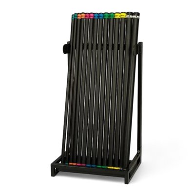 Rack for gymnastic sticks (for 28 pcs) Body Bar SR30-US (black), BR-SR30-BK