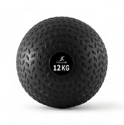 ProsourceFit Tread Slam Ball, 12 kg (black), PS-2221-12-BK
