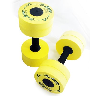 Dumbbells for aqua aerobics Sprint Aquatics 727, medium resistance (yellow), SA-727-MD-YL