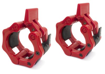 ProsourceFit Clamp Collars (red), PS-1228-RD