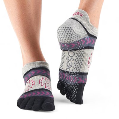 Шкарпетки для йоги ToeSox Full Toe Low Rise Moonshadow, TS-841090129482-S TS-S0182XMSD фото