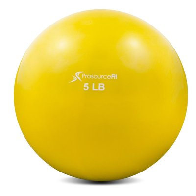 ProsourceFit Toning Ball, 2.27 kg (yellow), PS-2222-5-YL