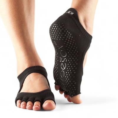 Шкарпетки для йоги ToeSox Half Toe Bellarina Black, TS-812035021543-S TS-S0152XBLK фото