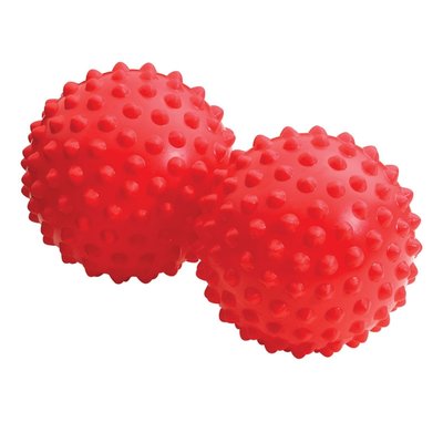 Massage balls (2 pcs) Franklin Easy Grip Ball, 10 cm (red), FR-90.03-RD