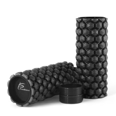 Ролик масажний ProsourceFit HEXA Roller, 61/30x12.7 см, PS-2160-BK (чорний) PS-216X-XX фото
