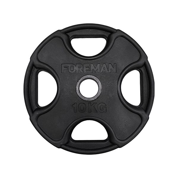 Диск олімпійський Foreman PRR, 10 кг (чорний), FM-PRR-10-BK FM-PRR-10-BK фото