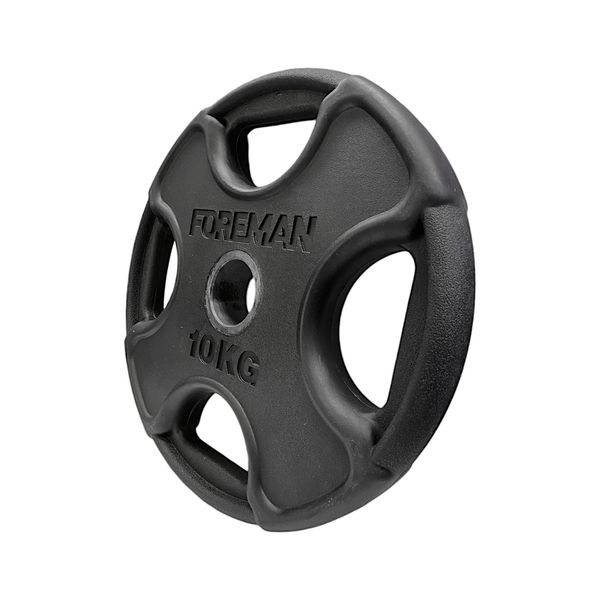 Диск олімпійський Foreman PRR, 10 кг (чорний), FM-PRR-10-BK FM-PRR-10-BK фото