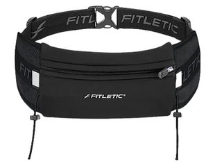 Сумка на пояс для бігу Fitletic Ultimate I Running Belt w 6 Gel Holders, FL-N06-01-BK/BK (чорний/чорний) FL-N06-01-XX фото