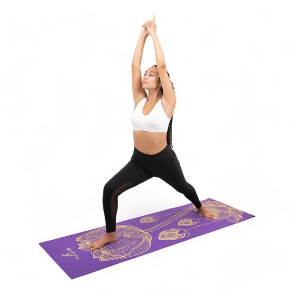 Килимок для йоги ProsourceFit Floret Yoga Mat, 5 мм, PS-1921-VT (фіолетовий) PS-1921-XX фото