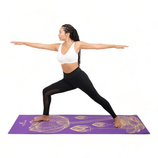 Килимок для йоги ProsourceFit Floret Yoga Mat, 5 мм, PS-1921-VT (фіолетовий) PS-1921-XX фото