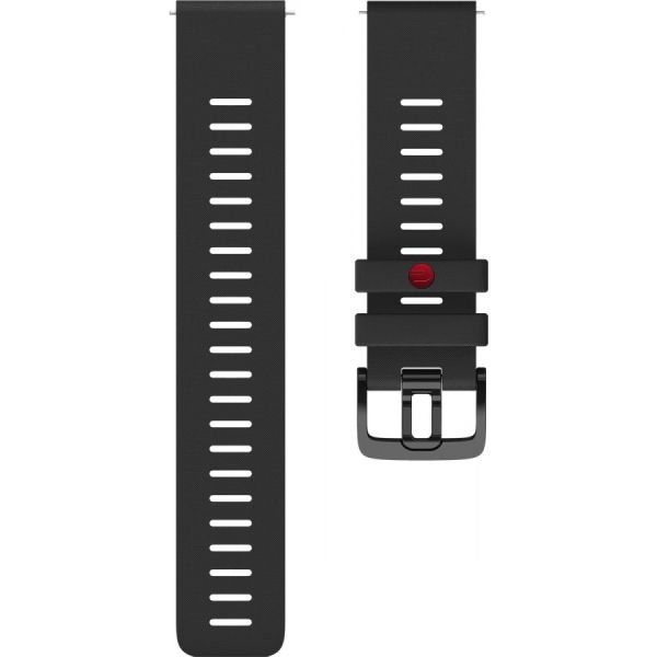 Strap Polar 22mm Silicone Wristband Black, PL-91081738-M/L