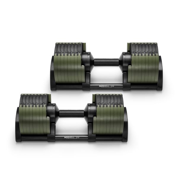 Dumbbells set NUO Nuobell Green, 2-32 kg, NO-NB232GREBLA