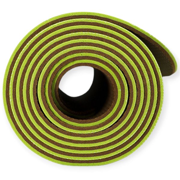 Airex Calyana Prime Yoga Mat, 4.5 mm, AX-CLN-01-LG/NB (green/brown)