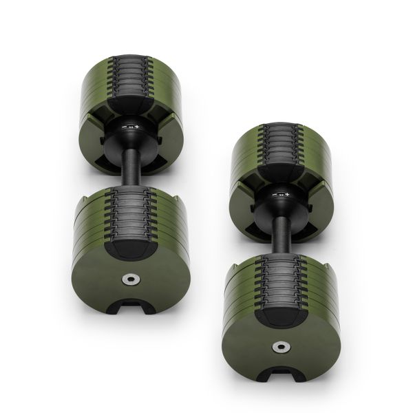 Dumbbells set NUO Nuobell Green, 2-32 kg, NO-NB232GREBLA