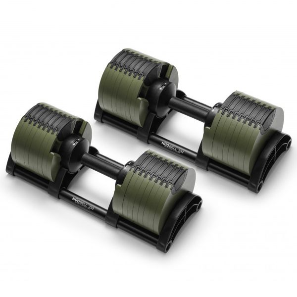 Dumbbells set NUO Nuobell Green, 2-32 kg, NO-NB232GREBLA