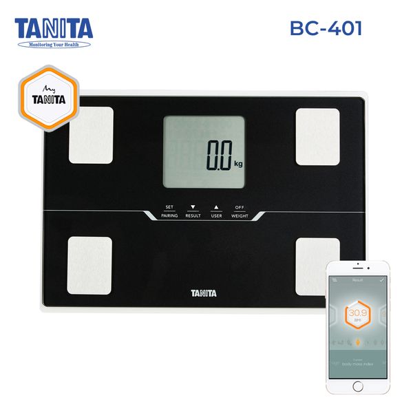 Body composition analyzer scales with Bluetooth Tanita BC-401, TA-BC-401-BK (black)