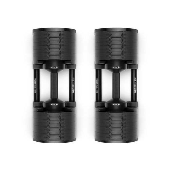 Dumbbells set NUO Nuobell Black, 2-32 kg