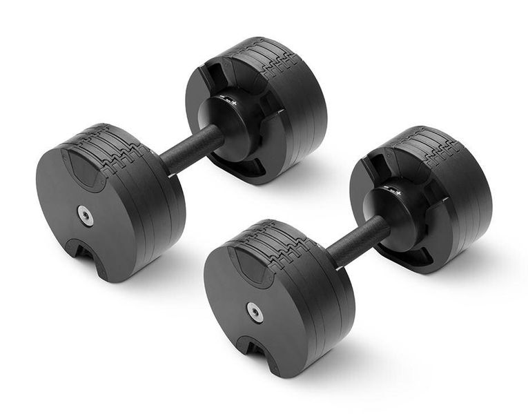 Dumbbell set NUO Nuobell Black, 2-20 kg, NO-NB220BLA