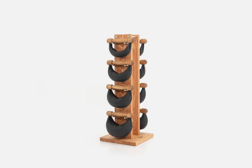 Dumbbell swing with tower (4 pairs, 2-4-6-8 kg) NOHRD Swing Tower Oak, ND-13.215 (oak)