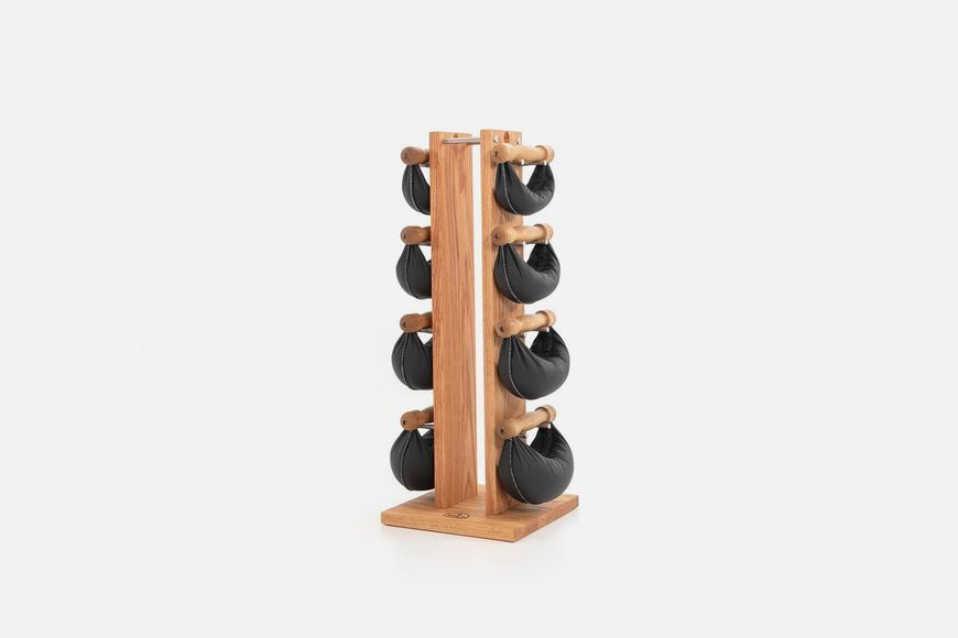 Dumbbell swing with tower (4 pairs, 2-4-6-8 kg) NOHRD Swing Tower Oak, ND-13.215 (oak)
