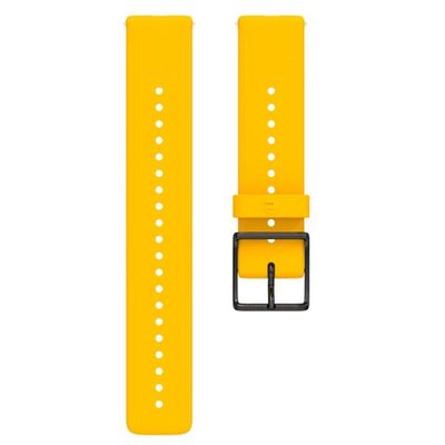 Ремінець Polar 20mm Silicone Wristband Yellow/Black, PL-91075951-M/L PL-91075951-M/L фото