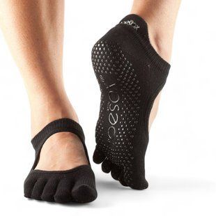 Шкарпетки для йоги ToeSox Full Toe Bellarina Black, TS-812035025817-L TS-812035025817-L фото