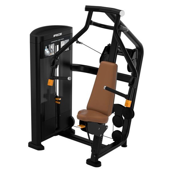 Precor Resolute Converging Chest Press, PR-RSL0414-BP/AS (black/brown)