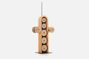 Tower with a set of NOHRD WeightPlate Tower Oak discs and fingerboards, ND-26.004 (oak)