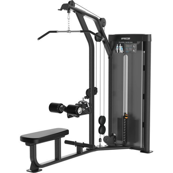 Precor Vitality Vertical/Horizontal Pulldown / Seated Row, PR-C026-BP/BK (black/black)