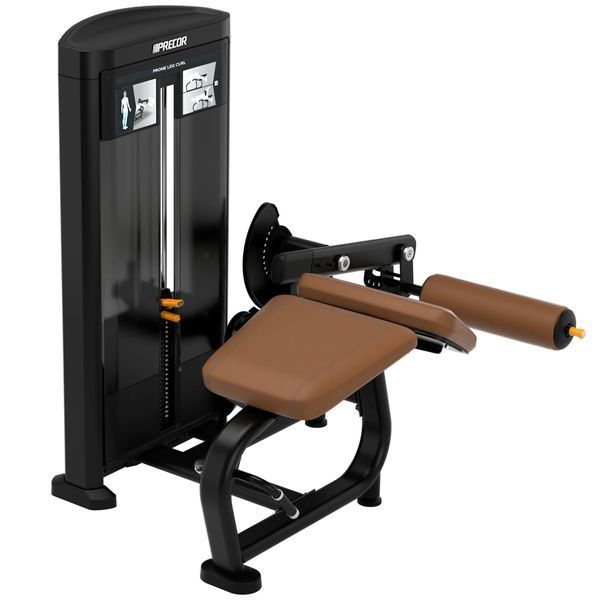 Precor Resolute Prone Leg Curl, PR-RSL0606-BP/AS (black/brown)