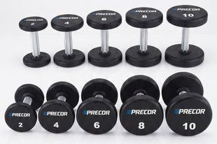 Гантелі уретанові (5 пар, 2-4-6-8-10 кг) Precor Urethane Dumbbells, PR-UD-2-10 PR-UD-2-10 фото