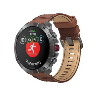 Спортивний годинник Polar Grit X2 Pro Titan Leather Bronze, PL-900110288-M/L PL-900110288-M/L фото