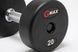 Set of dumbbells (5 pairs) GMAX RD, 12-14-16-18-20 kg (rubber), GM-RD-12-20-BK